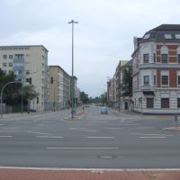 Bremerhaven - Blick in die Lloydstraße von der Barkhausenstraße (vom Lloydplatz), Бремерхафен