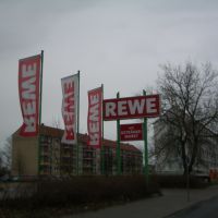 REWE Parkplatzschild, Гарделеген