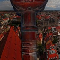 GER Muenchen from Dom (Suedturm) Panorama by KWOT, Мюнхен