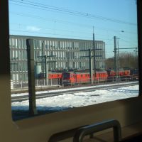 Oldenburg Central station, View out of the train window, Ольденбург