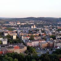 Blick übers Stadtzentrum zum Kemmler, Плауен