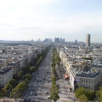 view from the top of the Arc de Triomphe, Paris, France / 2007, Левальлуи-Перре