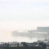 Brume au port de commerce, Брест