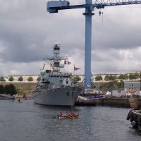 Brest, destroyer anglais en visite lors des fêtes 2004, Брест