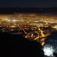 Noční Liberec z Ještědu, Либерец