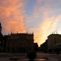 Večerní obloha nad Horním náměstí v Opavě (Evening sky over the Upper Square in Opava), Опава