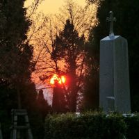 Poslední říjnový západ slunce před Dušičkami (Last October sunset before All Souls Day) - Helloween, Опава