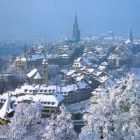 (messi99) Berner Altstadt vom Rosengarten - Schnee von gestern [240°], Берн
