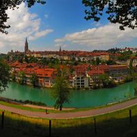 SWI Bern City & [Aare] from Grosser Muristalden Panorama by KWOT {Subtitle: The Smile City by petinaki} ♥♥♥♥♥♥♥♥♥♥, Берн