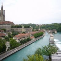 Bern, Sicht auf Aare und Münster, Кониц