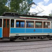 Old tram at tramway museum, Malmköping, Еребру