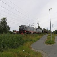 Iron ore train heading to Kiruna, Лулеа