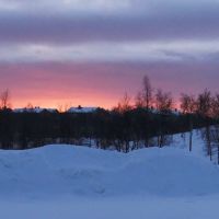 Anochece en Kiruna, Кируна