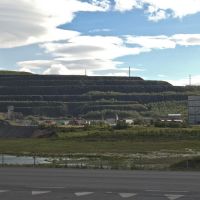 Kiruna´s industry,  the remains of a mountain, Кируна