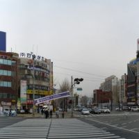 intersection in front of Masan station, Масан