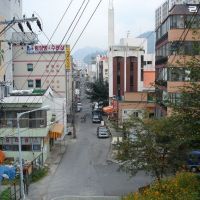 view into small street near Masan station, Масан