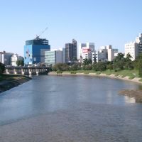 Otogawa River 乙川と岡崎市街, Оказаки