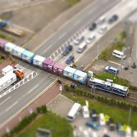 Freight train (like a diorama), Акита
