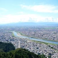 View from Mt. Kinkazan　金華山からの眺め, Гифу