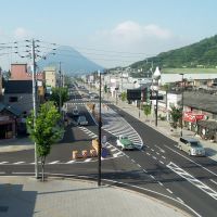 Mt.Sanuki-Fuji, 県道19号線の向こうに飯野山（讃岐富士のひとつ）, Сакаиде