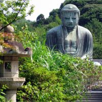 Amida Buddha, Great Buddha, Kotokuin Temple, Kamakura, Japan, Камакура