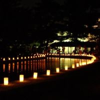 国立博物館の灯り, Нара