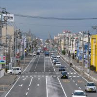 赤道十字路より平和町方向を望む, Нагаока