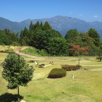 Putting golf course and Mt. Nishidake パターゴルフ場と西岳, Иватсуки