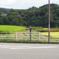 国道294号線稲沢を行く-関東ふれあいの道標識, Йоно