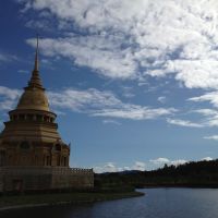 A Great Stupa in Nasu Shoja of Happy Science with blue sky., Йоно