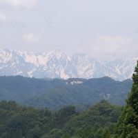白馬岳と大雪渓　信州小川村, Кумагэйа