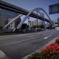Central arch of Chiba Urban Monorail 千葉都市モノレール 栄橋横断橋 セントラルアーチ [ys-waiz.net], Кисаразу