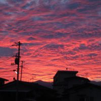 Watari sunset view 渡利の夕焼け, Иваки