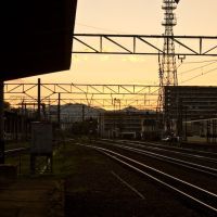 Asahikawa station/sunset, Асахигава