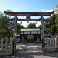 Tatsumi Hachiman Jinja Shrine　辰巳八幡神社 鳥居, Амагасаки