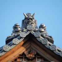 Nagasu Temman Jinja Shrine　長洲天満神社 鬼瓦, Амагасаки