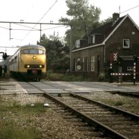 Trein langs spoorhuis (juni 1983), Велсен