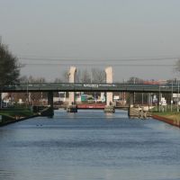 Zicht op het Wilhelminakanaal vanaf Brug Oisterwijksebaan, Тилбург