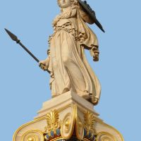 The statue of the goddess Athena, Афины