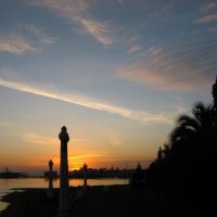 Закат на набережной Сухума - Sunset on Sukhum quay, Сухуми