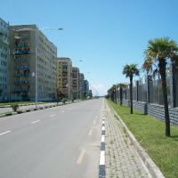 Seaside street in Batumi, Батуми
