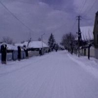 Sulkhan-saba orbeliani st. in winter, Болниси