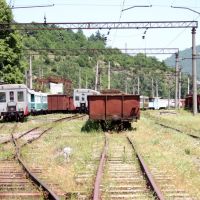 Kisvasúti fűtőház - Depot of the narrow gauge railway in Borzhomi, Боржоми