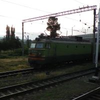 Two VL11M locomotives at Gori train station, Гори