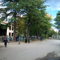 Gamsakhurdia street in Zugdidi, Зугдиди