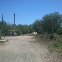 Crossroads in Village #1, a suburb of Ordzhonikidze, Орджоникидзе