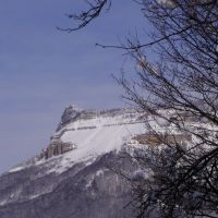 Tkibuli/Winter - View to Mount Tskhrajvari, Ткибули