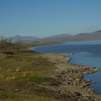 წალკის წყალსაცავი/Tsalka reservoir. Kvemo Kartli region, Georgia, Цалка