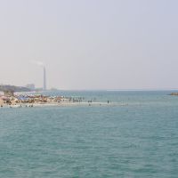 View to beach in Ashqelon, Ашкелон