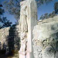 Roman victory goddess in the  Ashkelon National park , 1972- Israel, Ашкелон